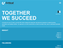 Tablet Screenshot of critical.co.uk